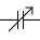 Variable capacitor symbol 2.png